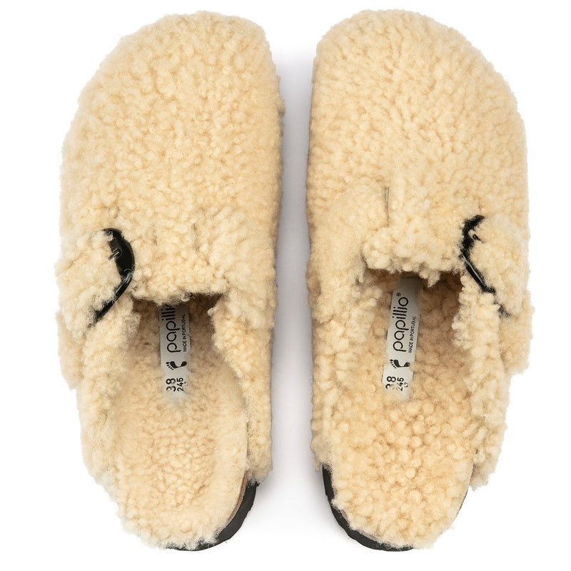 PEAU DE PEAU OURSE BOSTON TEDDY - COQUILLE D'ŒUF - PEAU DE PEAU OURSE