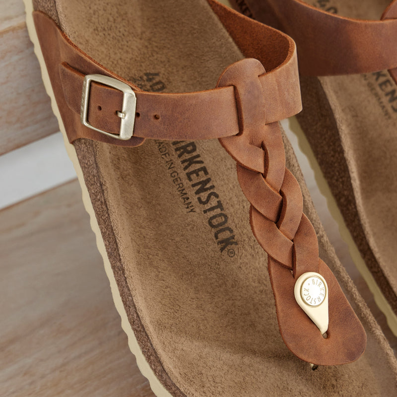 GIZEH BRAID - COGNAC - PELLE OLEATA