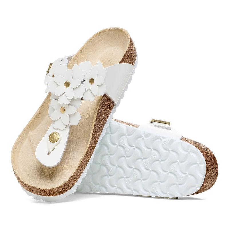 FIORI GIZEH - BIANCO - PELLE