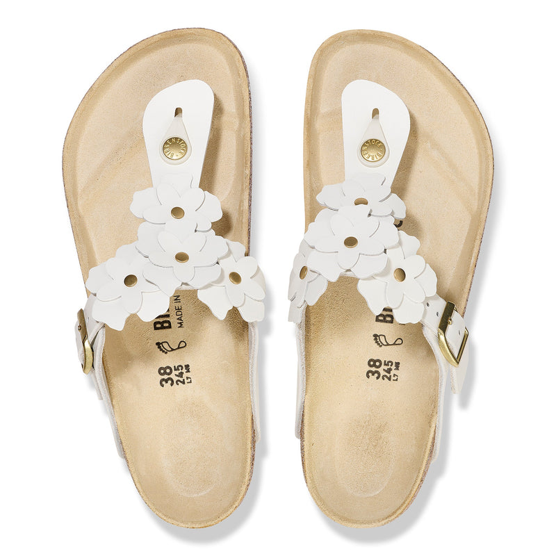 FIORI GIZEH - BIANCO - PELLE
