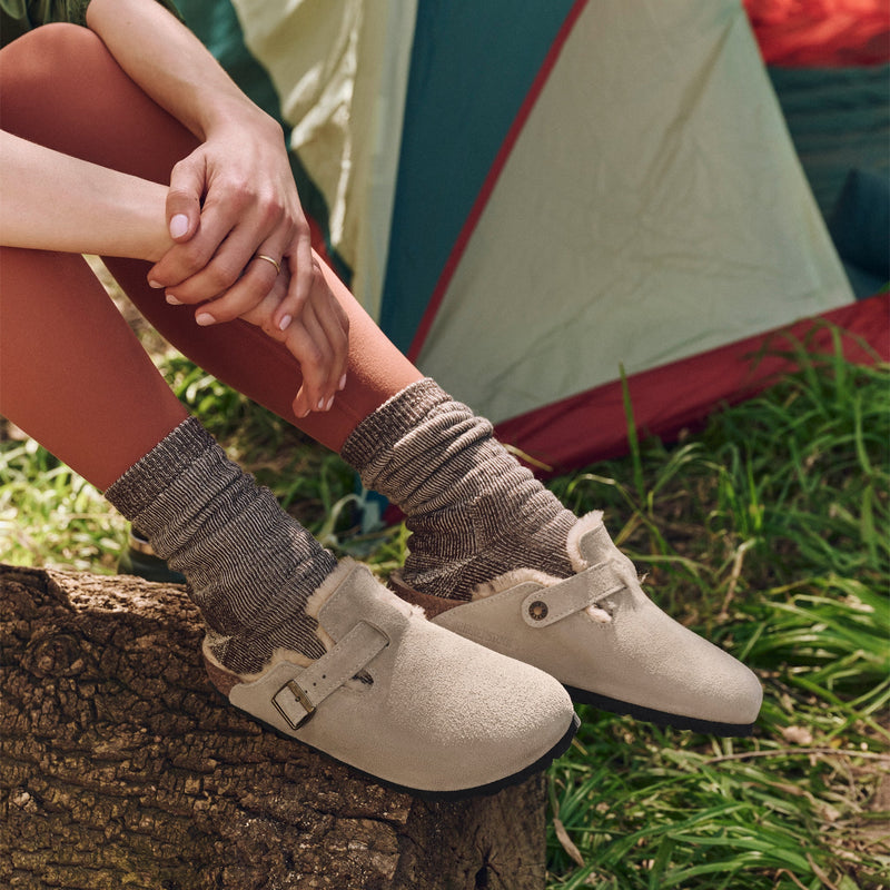 BOSTON SHEARLING - TAUPE - CAMOSCIO