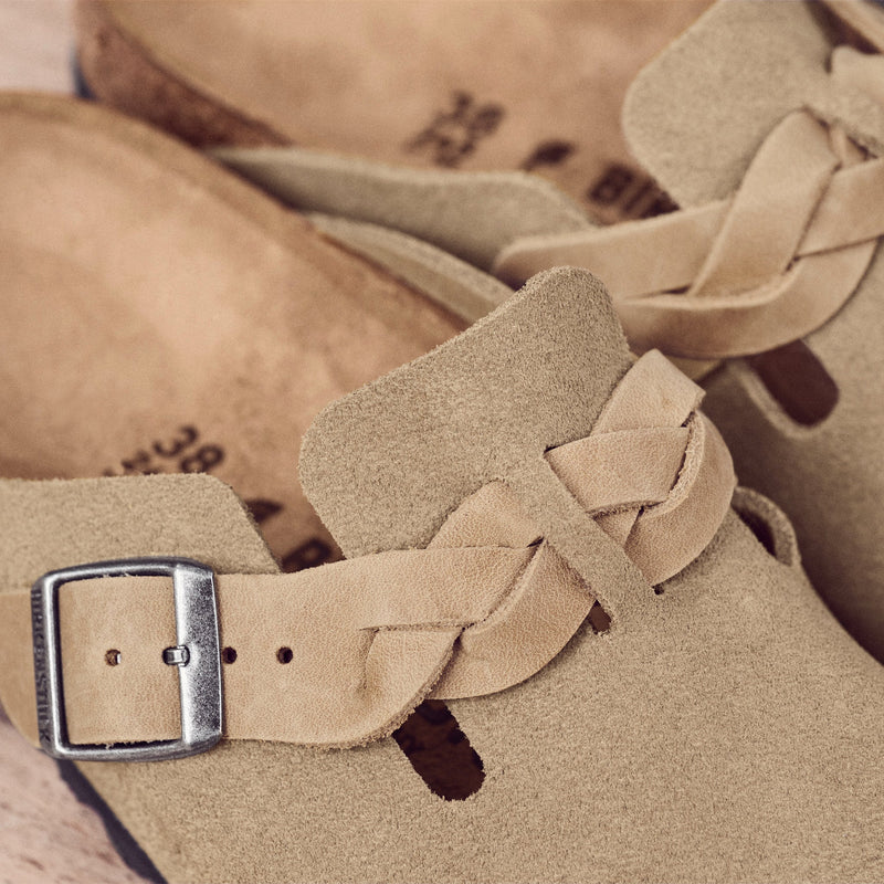 BOSTON BRAID - TAUPE - CAMOSCIO